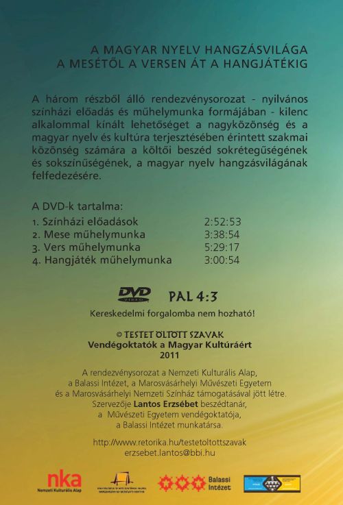 Back - Testet öltött szavak
